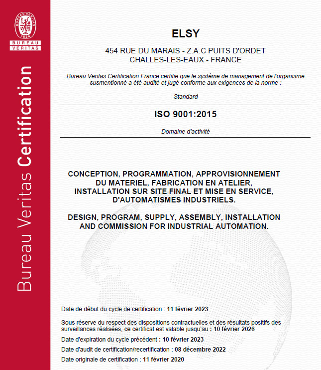 certification Iso 9001
